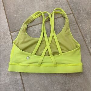 lululemon athletica Neon Yellow Sports Bra